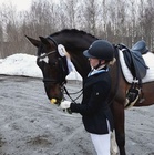 Kouluratsastuksen Itä-Suomen hallimestaruuksien senioreiden pronssimitali Elina Anttikoski - Revanss
(Kuva Elina A:n Instgram)